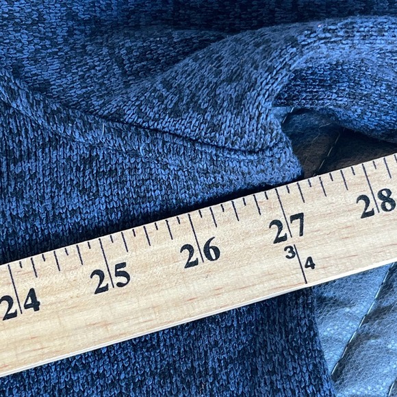 Goodthreads Jacket Mens XXL 2X Blue Hooded Snap Long Sleeve Fleece Lined - Picture 9 of 11